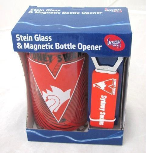 Sydney Swans Stein & Magnetic Bottle Opener