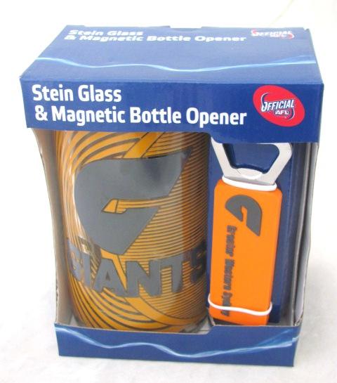 AFL Stein & Bottle Opener