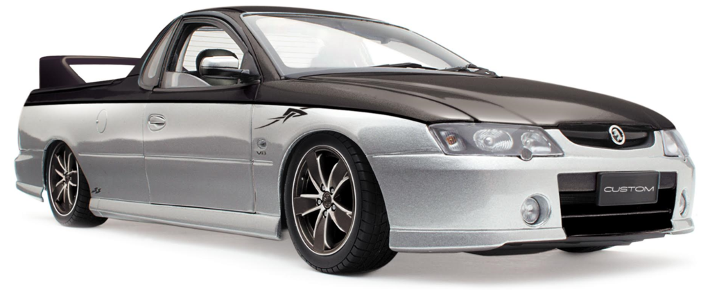 PRE ORDER - Custom Holden Ute Black and Silver Die Cast Model Car 1:18 (FULL PRICE $259.00)