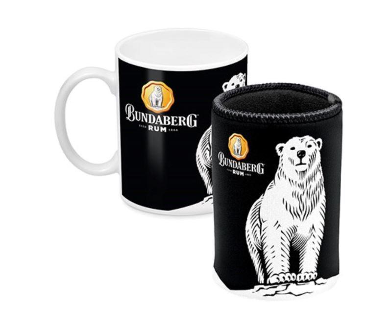 Bundaberg Rum Ceramic Mug & Can Cooler Pack