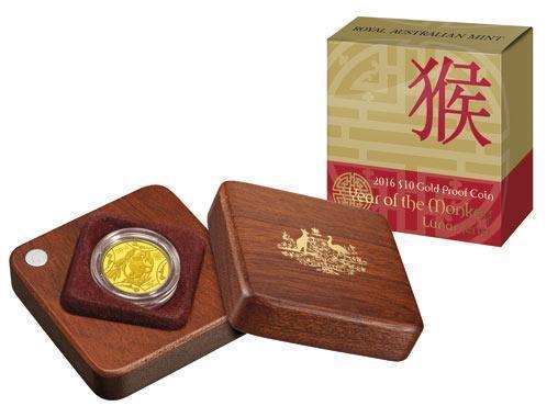 Gold Year of the Monkey Coin 