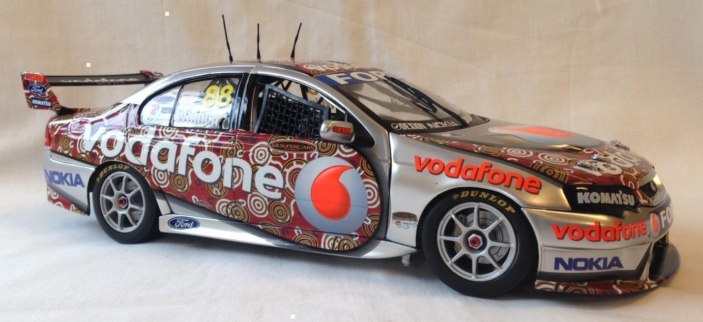 Jamie Whincup 2008 Red Dust Darwin Livery Team Vodafone BF Falcon Die Cast Model Car 1:18