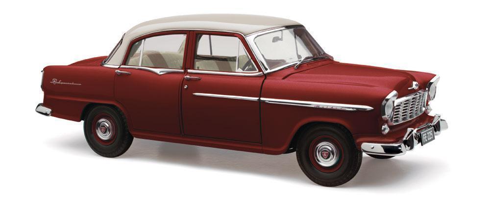 PRE ORDER - FE Special Holden 1956 Cascade White over Etna Maroon Die Cast Model Car 1:18