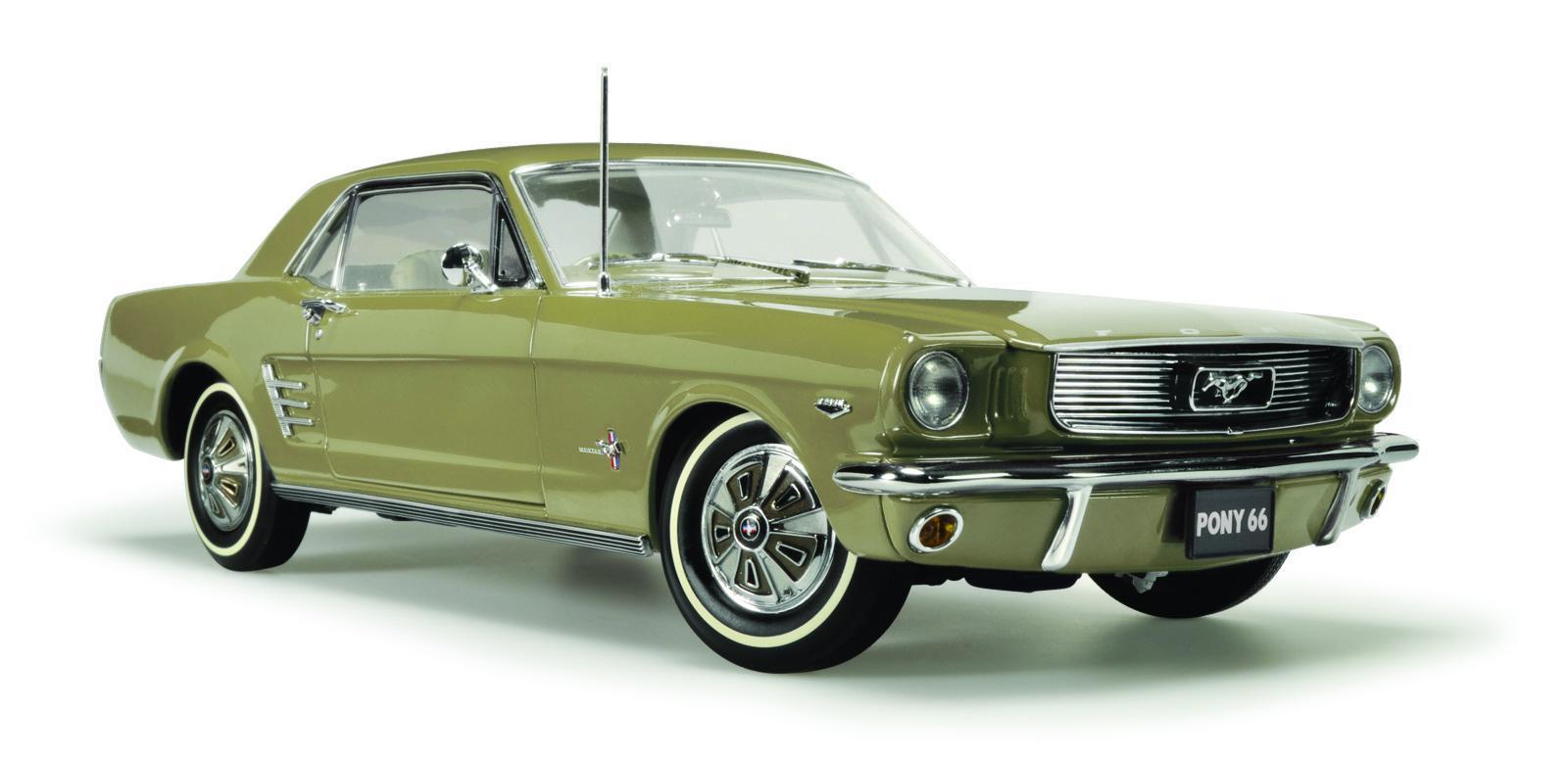 1966 Pony Mustang Sauterne Gold Celebrating The 50th Anniversary Of The Ford Mustang 1:18 Scale Die Cast Model Car (FULL PRICE $259.00)