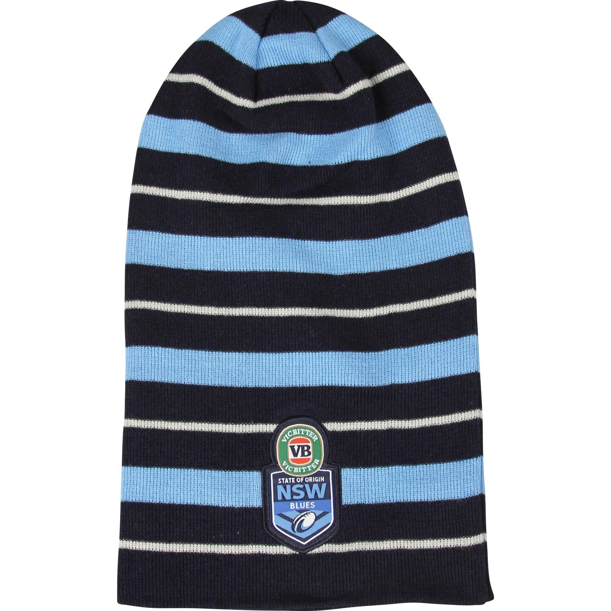 New South Wales NSW State of Origin Blues NRL SOO Long Beanie Hat