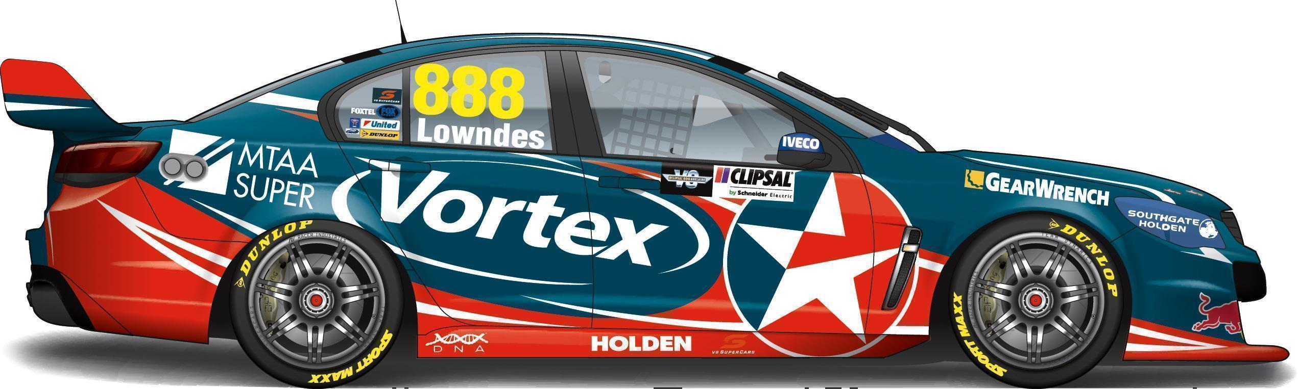 PRE ORDER - Craig Lowndes Record Breaker 251 Round Starts Championship Series Team Vortex Holden Commodore 2016 888 Racing V8 Supercar 1:18 Scale Die Cast Model Car (FULL PRICE $169.00)