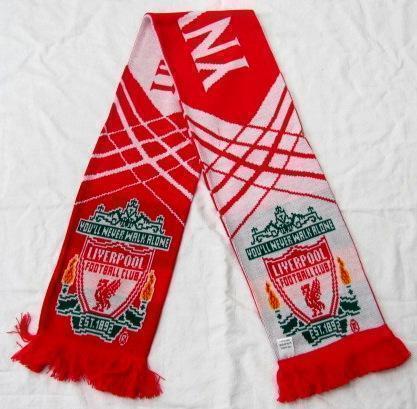 Liverpool FC English Premier League EPL Reversible Scarf Soccer Football Licensed Product