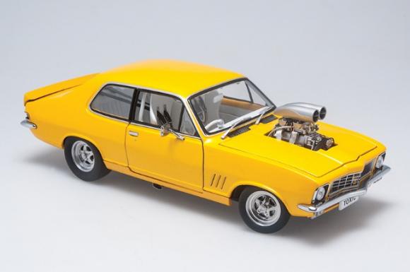 PRE ORDER - Holden LJ Torana GTR XU-1 Blown Street Machine 'Toxic' Acid Yellow Metallic Die Cast Model Car 1:18