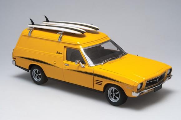 PRE ORDER - 1974 Holden HQ Sandman Panel Van Chrome Yellow 1:18 Die Cast Model Car (FULL PRICE $240.00)