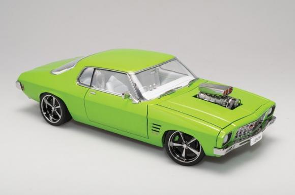 Holden HQ Monaro Blown Street Machine 'Venom' Noxious Green Die Cast Model Car 1:18