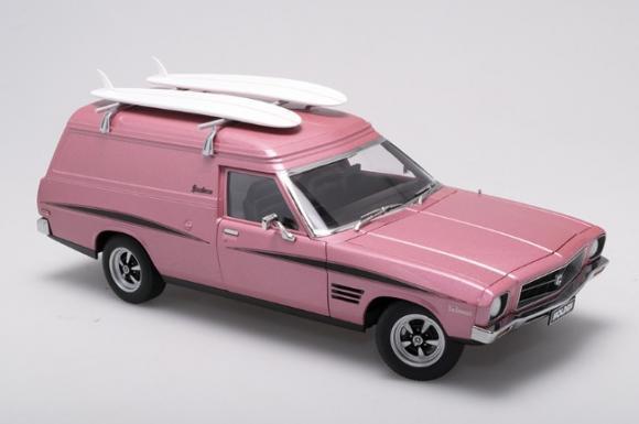 PRE ORDER - 1974 Holden HQ Sandman Panel Van Orchid Metallic With Surf Boards 1:18 Die Cast Model Car (FULL PRICE $250.00)