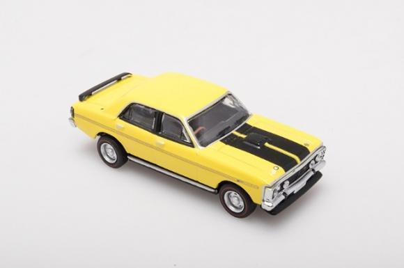 PRE ORDER - Ford XY Falcon GTHO Phase 3 Yellow Glow 1:64 Scale Die Cast Model Car