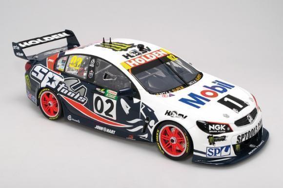 PRE ORDER - 2015 Garth Tander Townsville 400 Peter Brock Tribute Livery Holden VF Commodore V8 Supercar HRT 1:12 Scale Sealed Body Model Car (FULL PRICE $399)