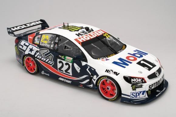 PRE ORDER - 2015 James Courtney Townsville 400 Peter Brock Tribute Livery Holden VF Commodore V8 Supercar HRT 1:12 Scale Sealed Body Model Car (FULL PRICE $399)