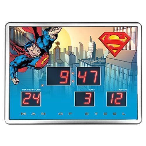 Superman DC Comics Scorebpard LED Digital Clock