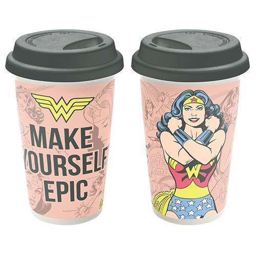 Wonder Woman Ceramic 320ml Travel Mug