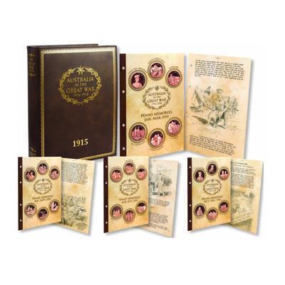 1914 Australia in the Great War Penny Memory Diary Set Including Binder ANZAC War Military