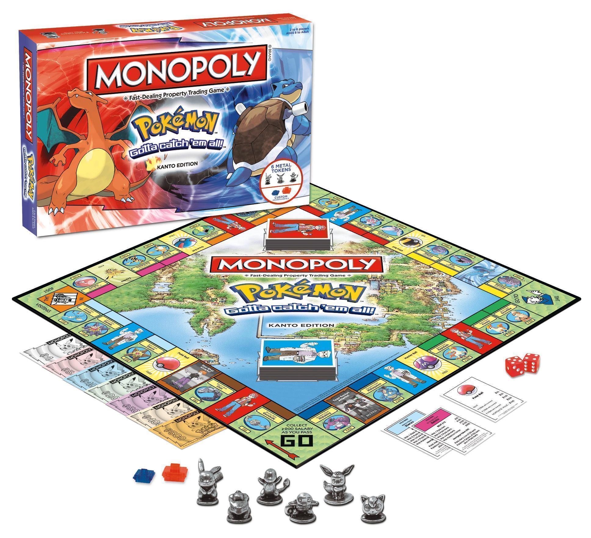 Pokemon Kanto Edition Monopoly