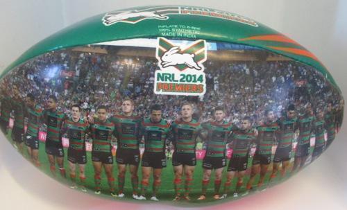 South Sydney Rabbitohs 2014 NRL Premiers Team Image Full Size 5 Ball Football