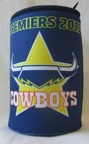 North Queensland Cowboys 2015 NRL Premiers Team Logo Can Cooler Stubby Holder