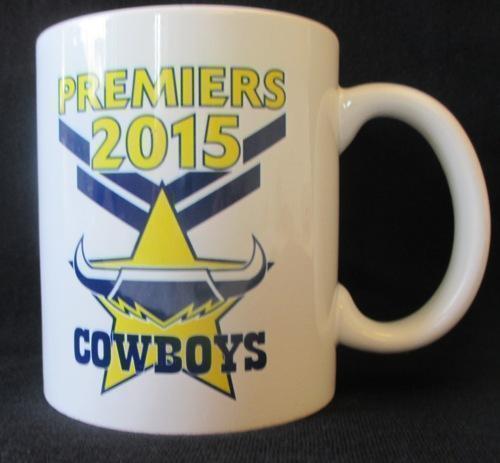 North Queensland Cowboys 2015 NRL Premiers White Ceramic Coffee Mug in Box