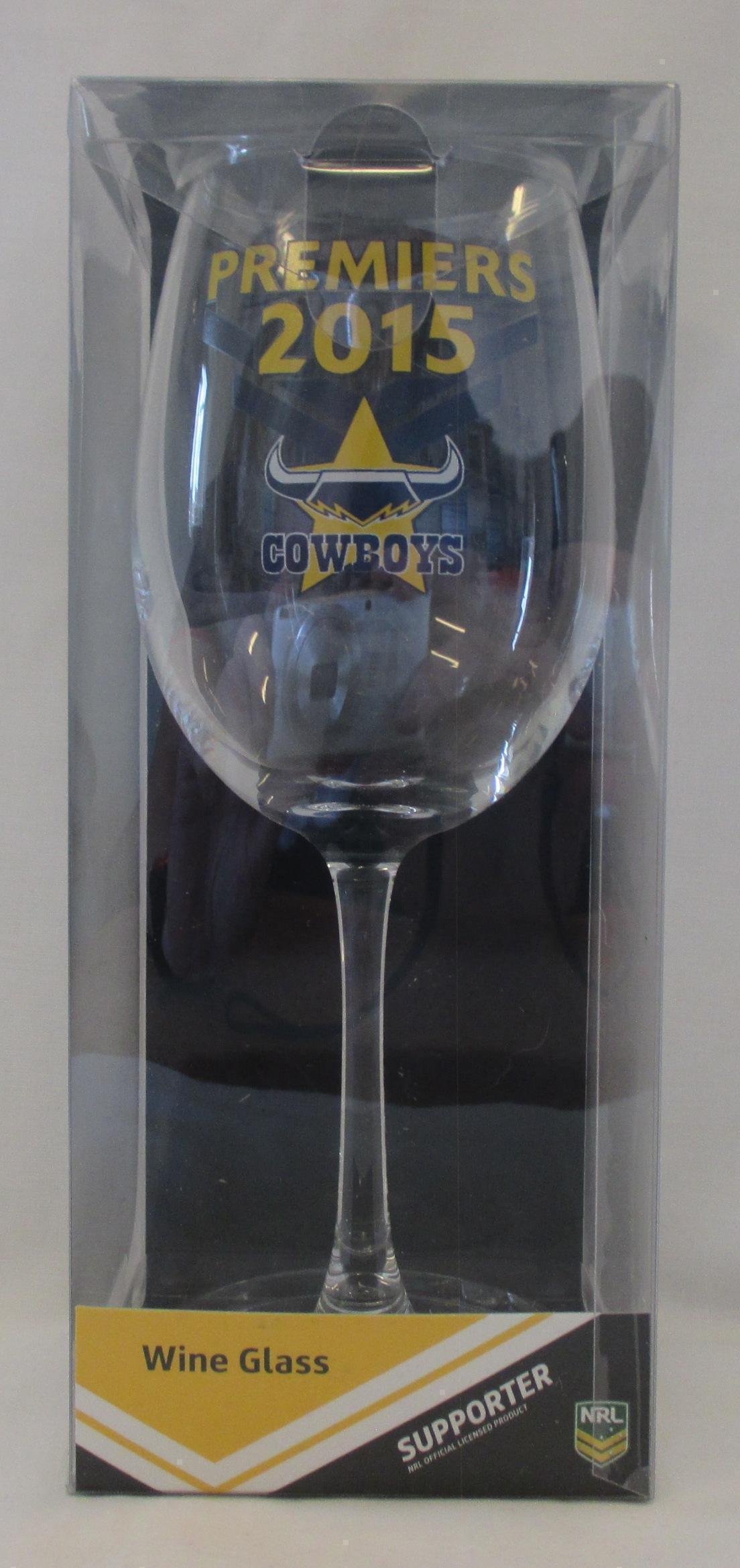 North Queensland Cowboys 2015 NRL Premiers Wine Glass