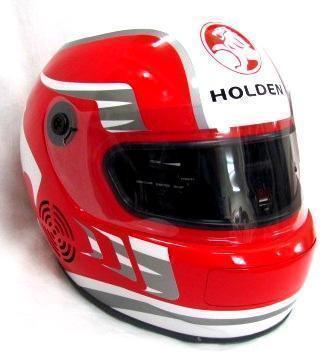 Holden Racing Helmet Red CD Player FM Radio MP3 USB Remote Control Man Cave