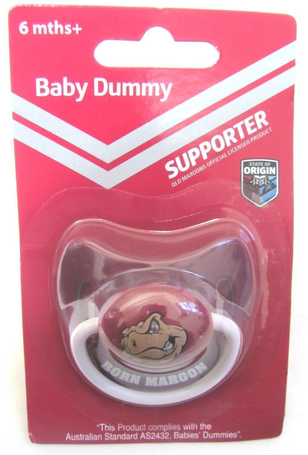 QLD Maroons State of Origin Baby Dummy