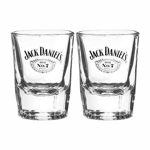 Jack Daniels Old No.7 Set Of 2 Shot Glasses