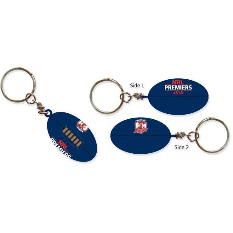 2018 Roosters Premiers Ball Key Ring 