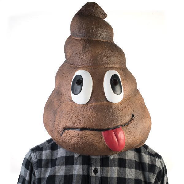 Poo Face Emoji Party Mask Koolface Funny Joke Novelty Poop Sh*t Crap