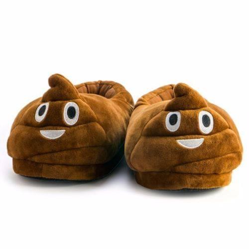 Poo Face Emoji Slippers
