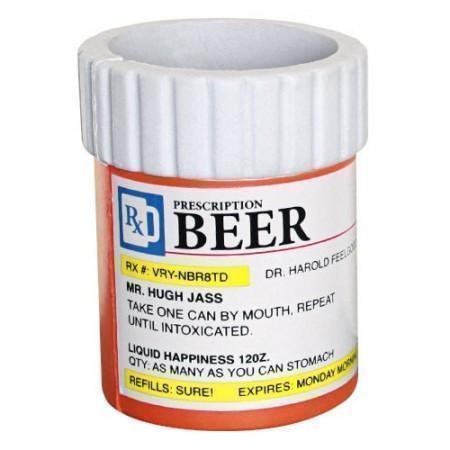 Prescription Beer Stubby Holder Can Cooler