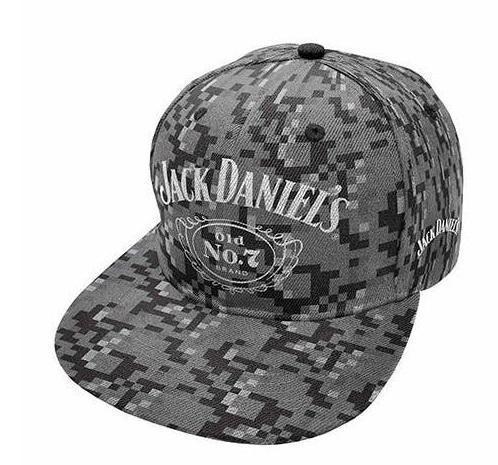 Jack Daniel's (Jack Daniels) JD Checkered Flat Peak Adjustable Snap Back Cap Hat