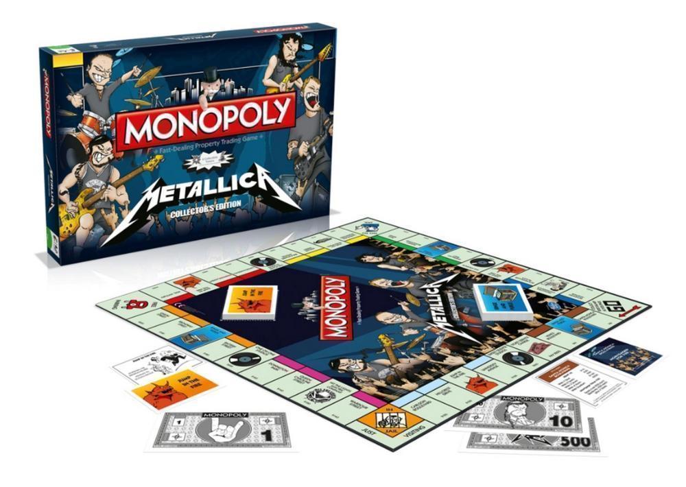 Metallica Band Edition Monopoly The Fast Dealing Property Trading Board Game