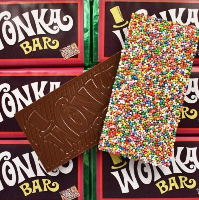 Wonka Bar 50g 100s & 1000s Edible Milk Chocolate Bar