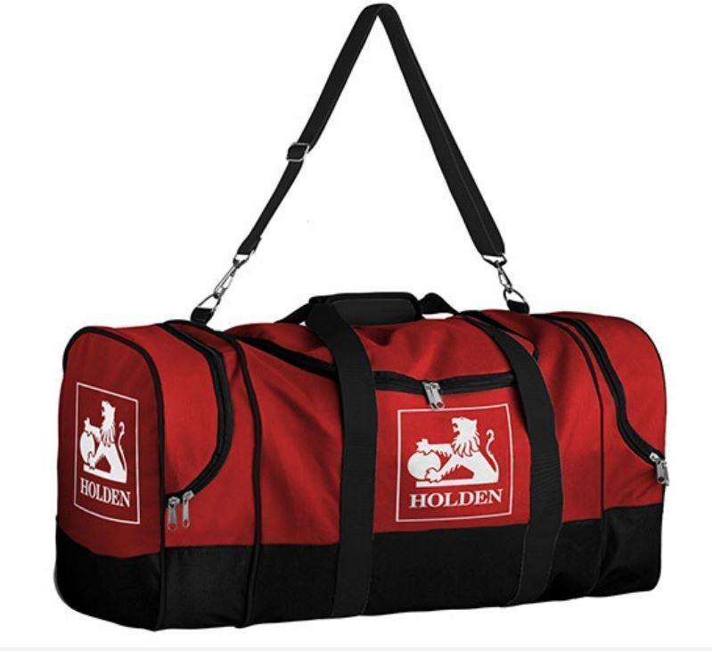 Holden Red Multiple Pocket Sports Carry Large Gym Shoulder Duffle Travel Bag