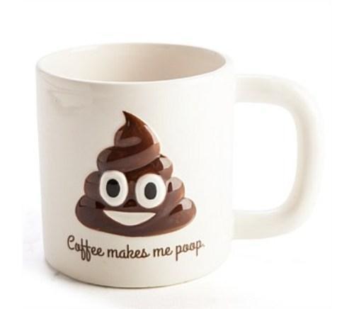 Poo Emoji Coffee Makes Me Poop Mug