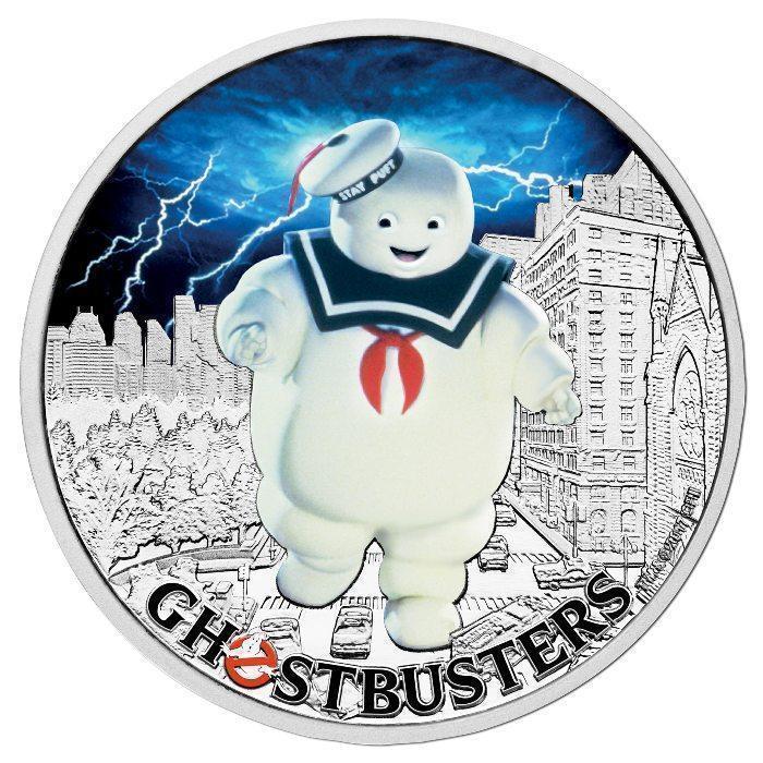 2017 Ghostbusters Stay Puft 1oz Silver Coin