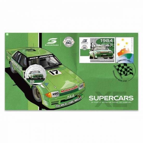 2020 50c ATTC 60 Years Of Supercars XE Falcon 1984 Stamp & Coin Cover PNC