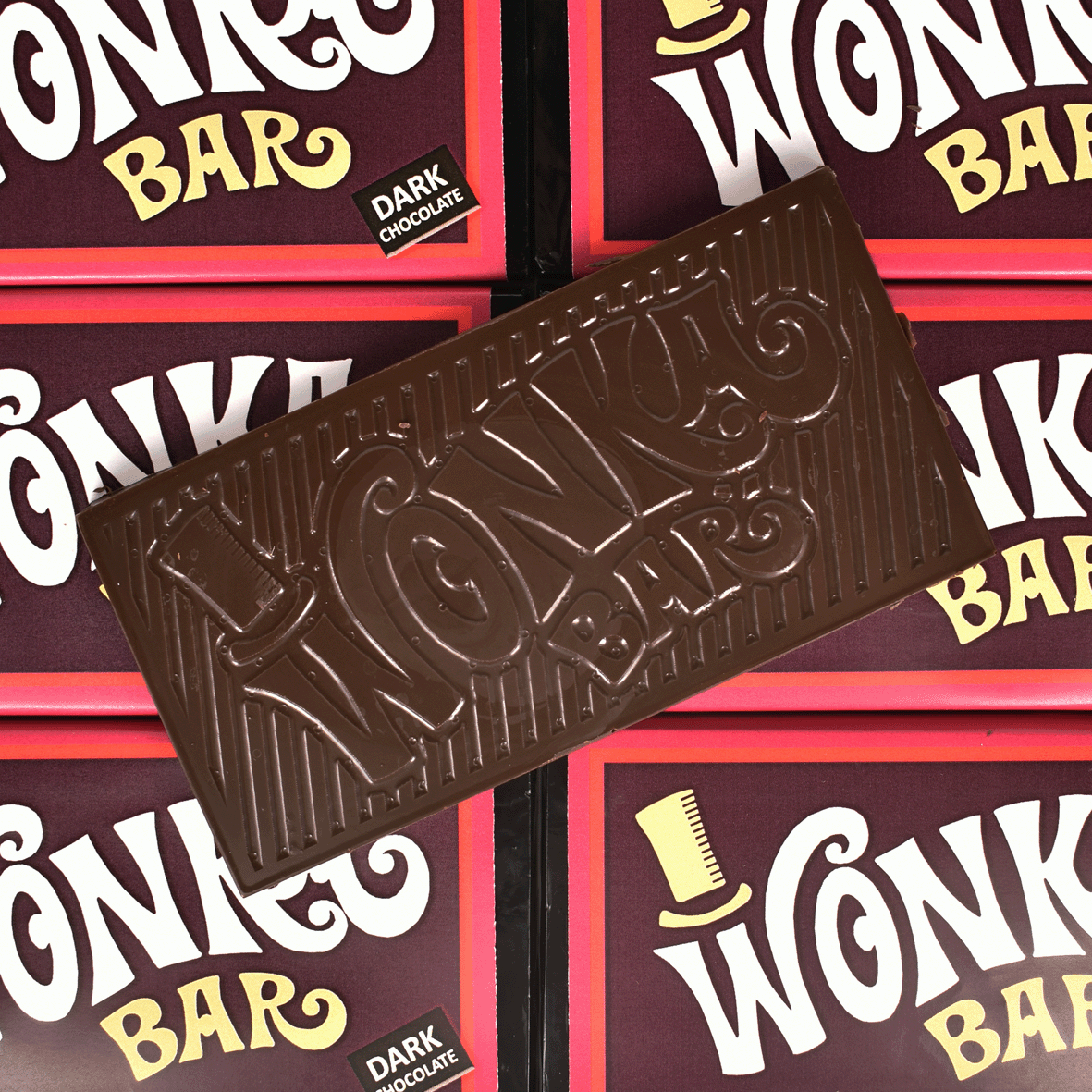 Wonka Bar 50g Edible Dark Chocolate Bar