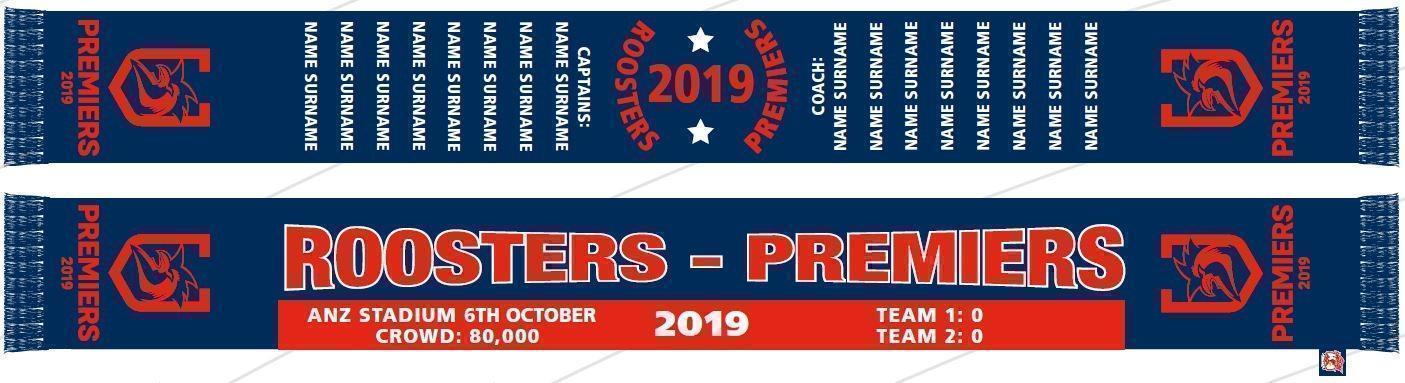 Sydney Roosters 2019 Premiers Scarf 