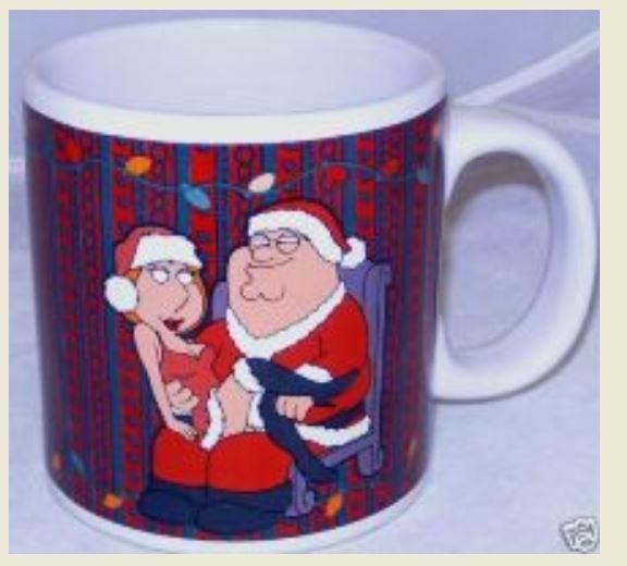 Family Guy Christmas Mug Extra Large Stewie Santa