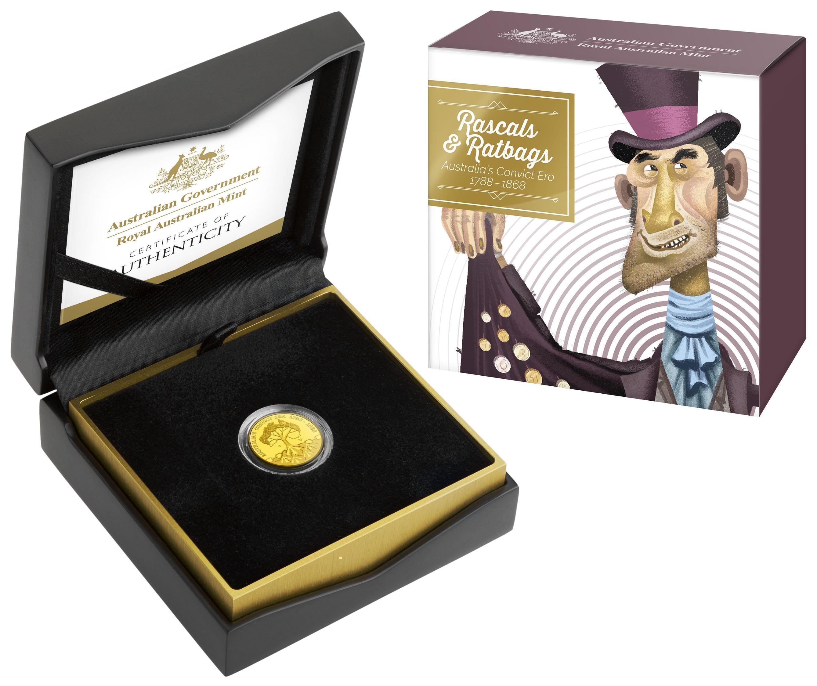 2018 Rascals & Ratbags $10 Gold Au Proof Coin