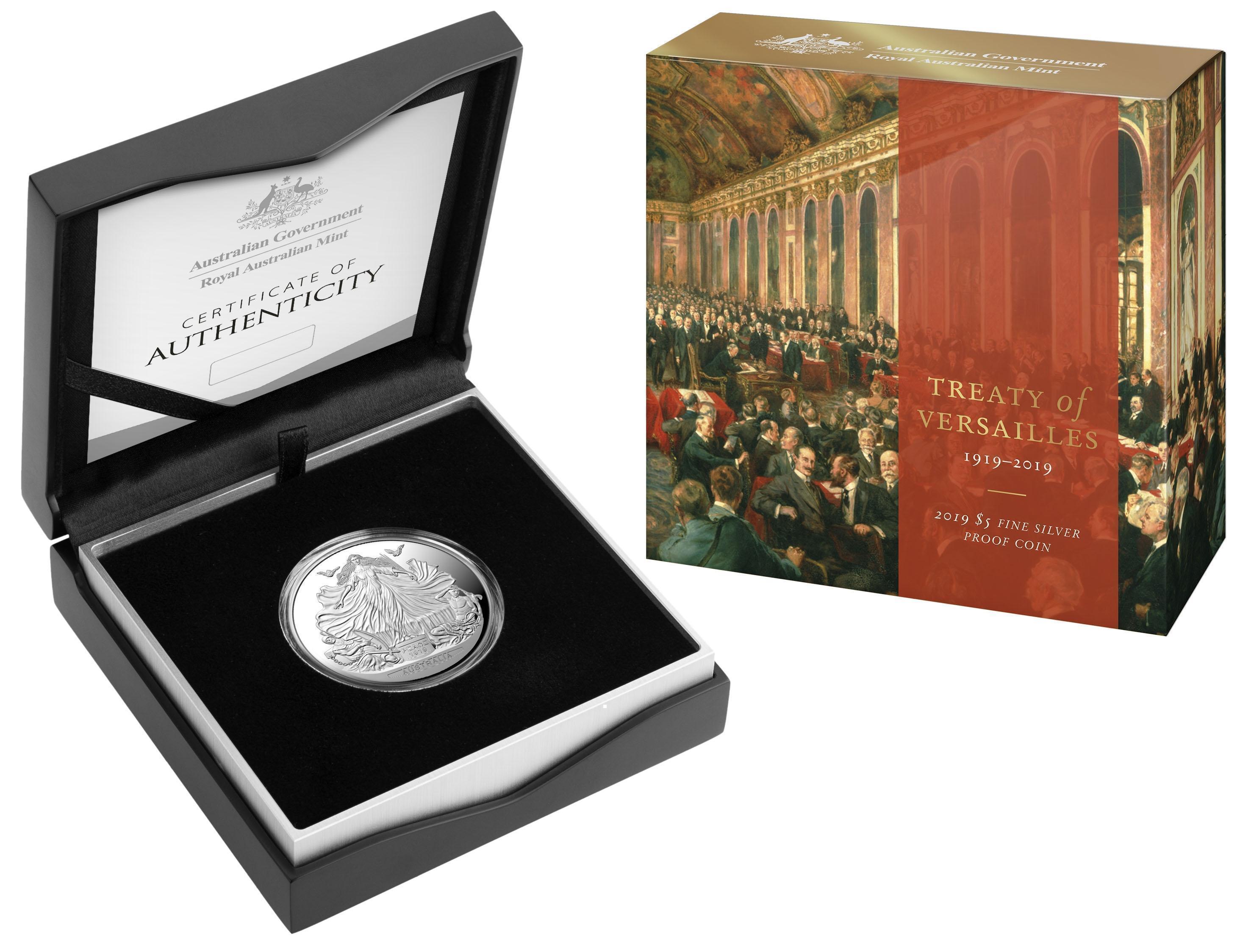 2019 $5 Centenary Of The Treaty Of Versailles 