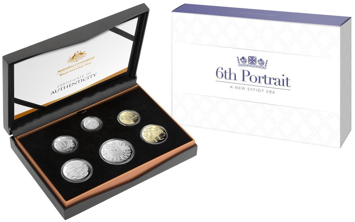2020 Six Coin Base Metal Proof Year Set Clark Effigy Set Royal Australian Mint RAM