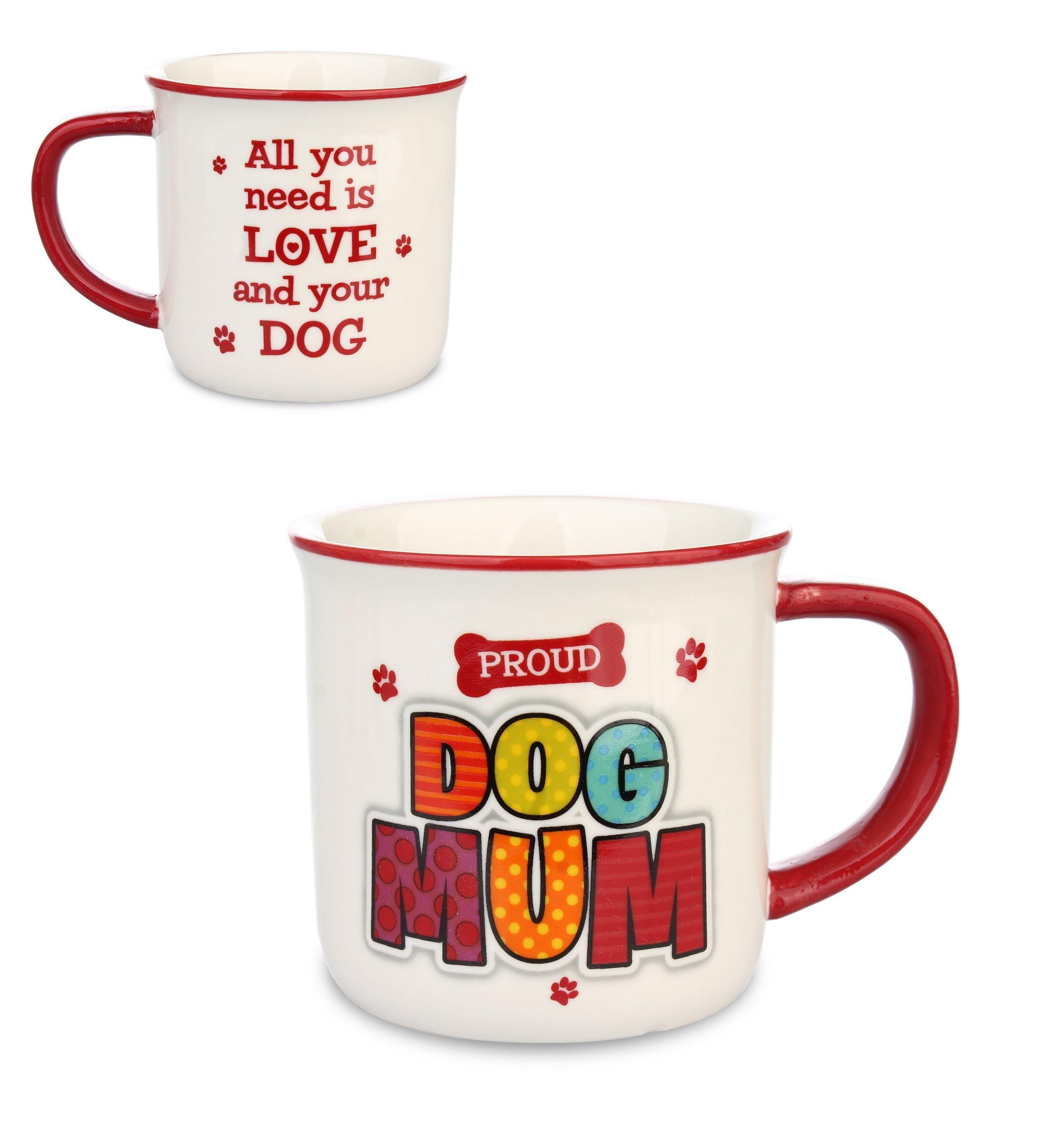History & Heraldry Wags & Whiskers Proud Dog Mum Mug Stoneware Coffee Tea Mug Cup