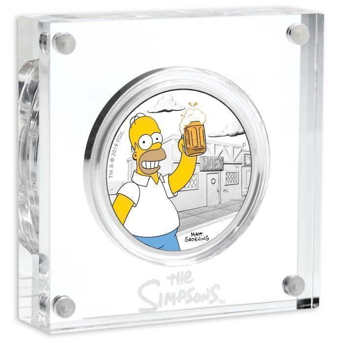 2019 $1 The Simpsons Homer 1oz Silver Proof Coin