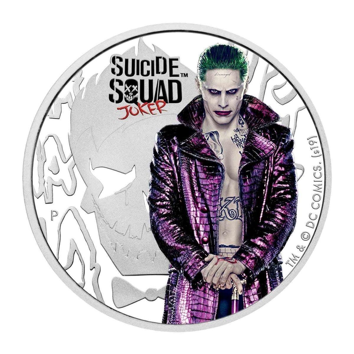 2019 $1 The Joker Suicide Squad 1oz Silver Proof Coin