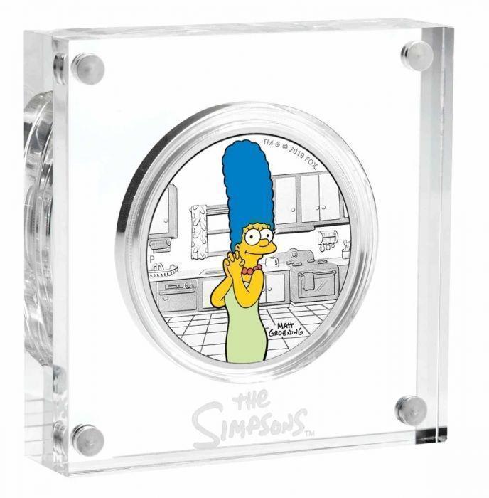2019 $1 The Simpsons Marge 1oz Silver Proof Coin